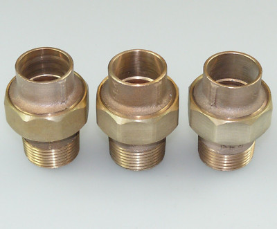 3 x BÄNNINGER LÖTVERSCHRAUBUNG 28 MM x 1'' AG LÖTFITTINGE ROHRVERSCHRAUBUNG FLACH