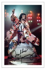 FREDDIE MERCURY Signed Autograph 6x4 PHOTO Signature Gift Print QUEEN