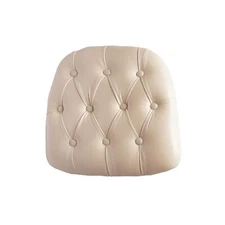 Foh 20PCS Soft White Vinyl Chair Cushion for Chiavari Event Wedding Chairs