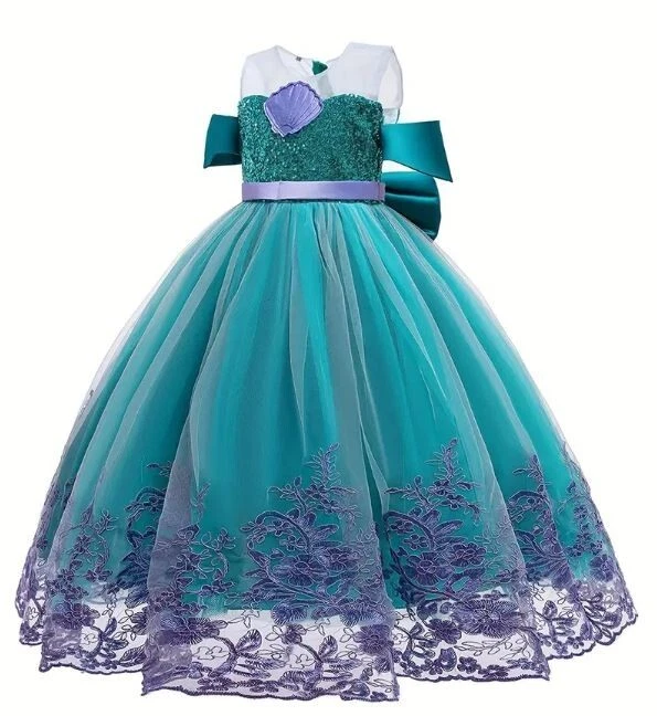 Vestido de sirena con encaje 9-10 años Foto 3 de 4