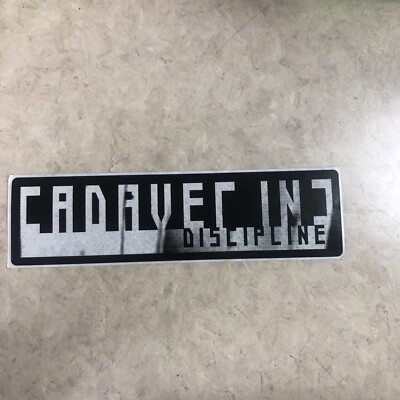 Cadaver Inc. discipline  Promo Sticker,earache Records. Death Metal,thrash,