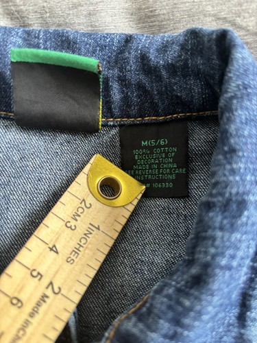 John Deere Denim Jean Jacket Size Youth Medium 5/6 - Picture 3 of 13