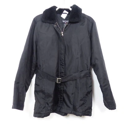 POLO JEANS CO. RALPH LAUREN Jacke Parka Schwarz Teddyfell Gr. L 40  - Bild 1 von 3