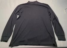 Nike Golf Shirt Mens XL Black Dri Fit Long Sleeve Active Performance