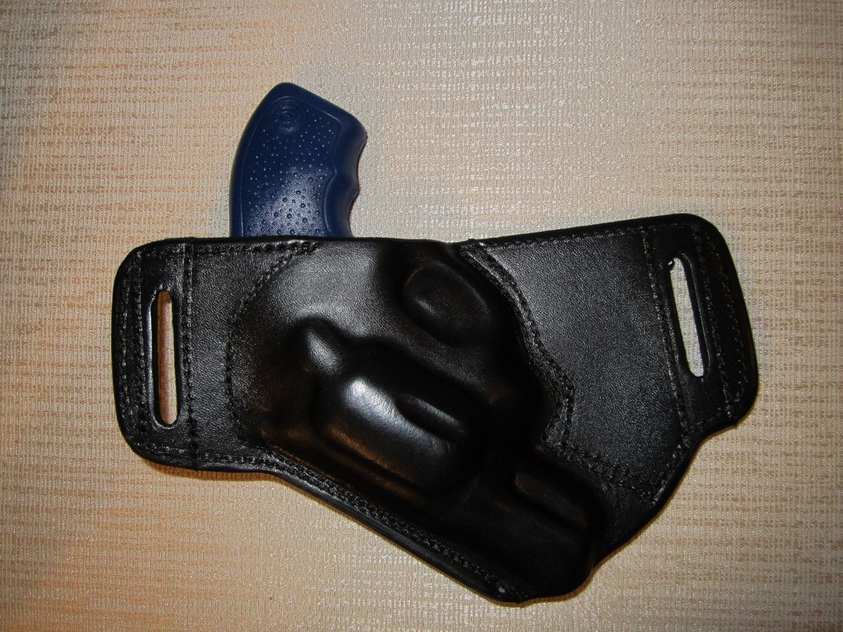 Left Hand Leather Belt Holster For Taurus 85 Revolver | 38 Special Compatible | Black & Tan Options