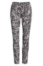 New AG Adriano Goldschmied Prima Ankle Cigarette Skinny Jeans Leopard Size 25