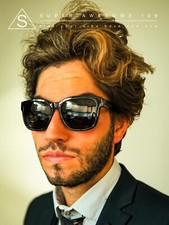 Kush Mens All Black Gangster Oversize Horn Rim Cholo Sunglasses