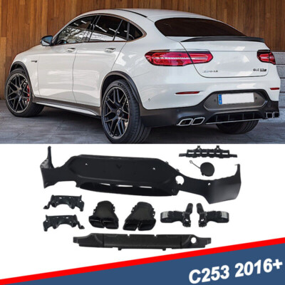 Rear Bumper Diffuser W/Exhaust Tips FOR MERCEDES BENZ GLC X253