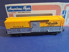 S Gauge American Flyer Denver & Rio Grande Boxcar 6-48301  Original Box NEW