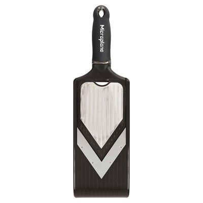 Microplane SPECIALTY V-Hobel Küchenhobel Edelstahl Soft-Touch Schwarz L 35,5 cm