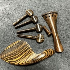 Violin Solid Wood Accessories Chinrest/Tuning Pegs/Tailpiece/Tail Pillar - New