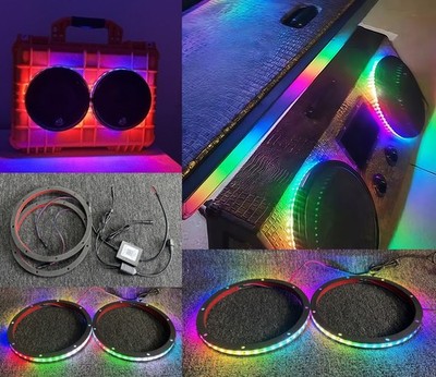Tzvmny 12'' Chasing LED Speaker Ring Lights 54-LEDs for High-End Subwoofers