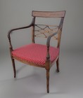 Antique American Federal Mahogany Armchair, C1800