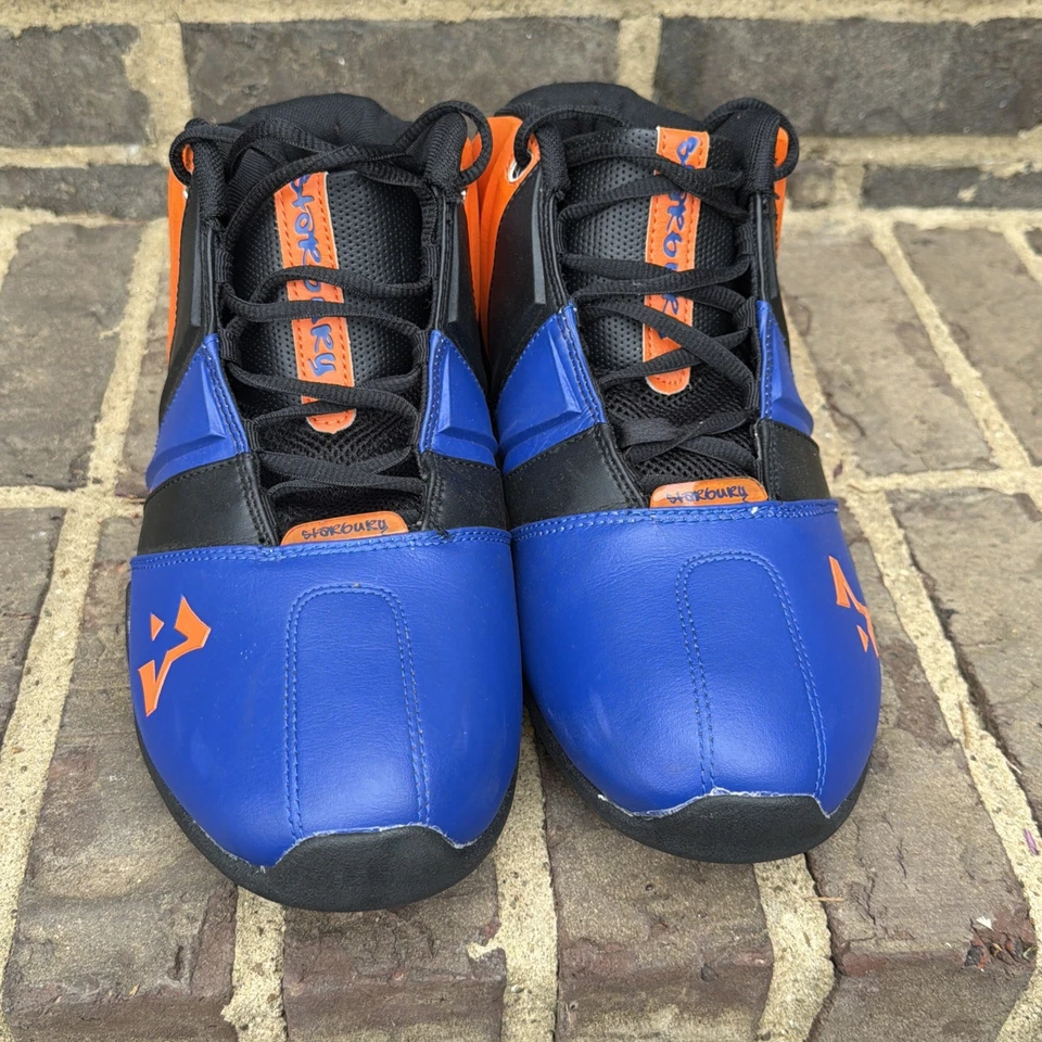Zapatillas de baloncesto Starbury Knicks para hombre talla 11 azul naranja EE. UU. Foto 2 de 4