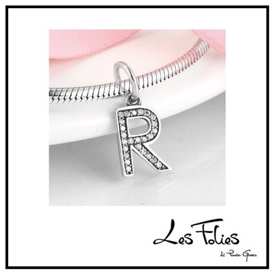 Charm Buchstabe R Initiale 925 Silber Anhänger - Les Folies