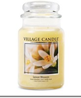 Village Candle Lemon Blossom, 170 Stunden Brenndauer - Duftkerze Im Glas