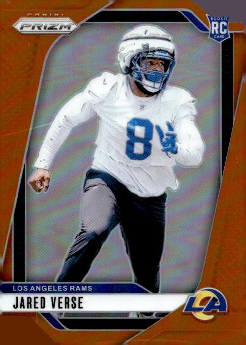 2024 Panini Prizm #341 Jared Verse Orange Prizm Rookie Card #/249 RC