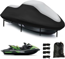 Jet Ski Cover 3 Seater,Upgraded 420D Heavy Duty Waterproof Waverunner Cover,2 Ai