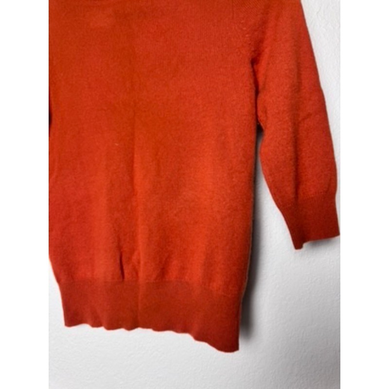 J.CREW Vtg. Italian Cashmere Sweater Women Size XS Burnt Orange Office Holiday View 4