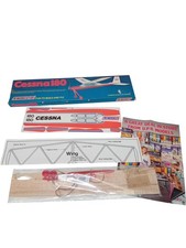 IR MODELS Cessna 180 Aircraft Kit Fun to Build and Fly Rubber Motor Unused TMK