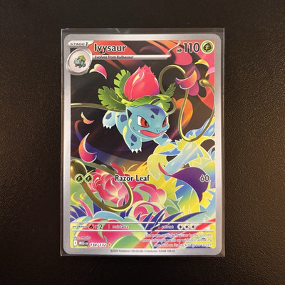 Ivysaur 134/132 Me01: Mega Evolution Full Art Holo Illustration Rare 110PS Mint