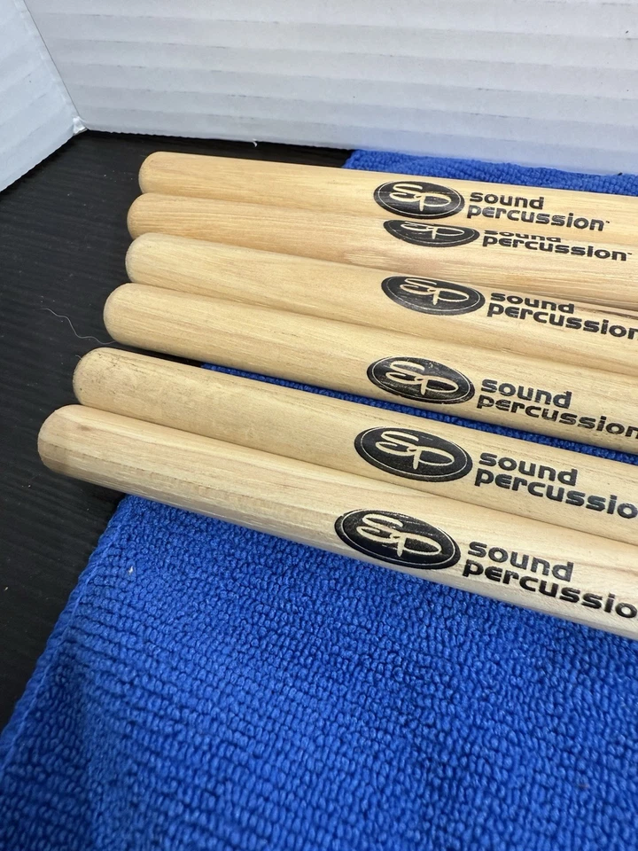 Lote de 3 juegos de baquetas de percusión de sonido 7AN nuevas Foto 4 de 4