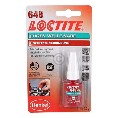 [4.712,00  /l] Buchsenkleber Lagerkleber Loctite 648 u.a. für Laufringe in Wasch