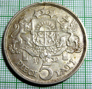 Latvia 5 Lati Silver for sale | eBay