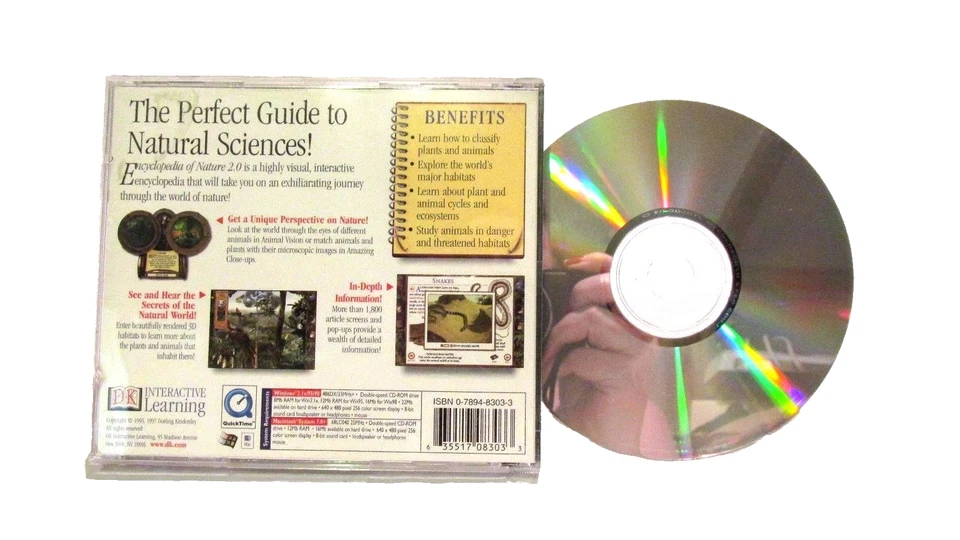 DK Encyclopedia of Nature 2.0 CD Rom Software 1995 Windows MacIntosh - Image 2 of 4