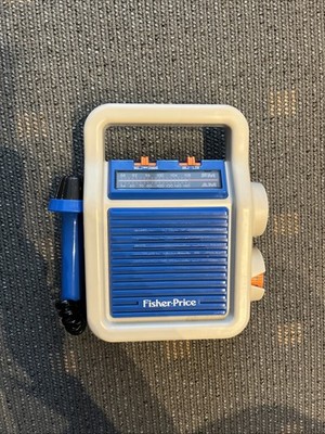 COOL: 1984 Fisher-Price AM/FM Radio with Microphone - Model 3805 Karaoke Kinder