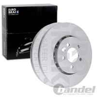 2X Eurobrake Bremsscheiben 284Mm BelÜFtet Vorne Passend FÜR MG MG Rover 75 |