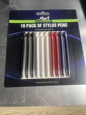 Mart Cobra - Nintendo DS  Stylus 10 Pack - Replacement Pen - 3DS XL [New]