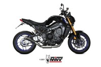 Kompletter Auspuff Mivv X-M1 Edelstahl Schwarz Yamaha MT-09 / SP / FZ-09...