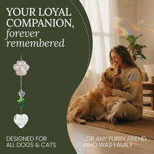 Pet Memorial Suncatcher Dog Memorial Gifts Pet Sympathy Gift Bereavement Gifts