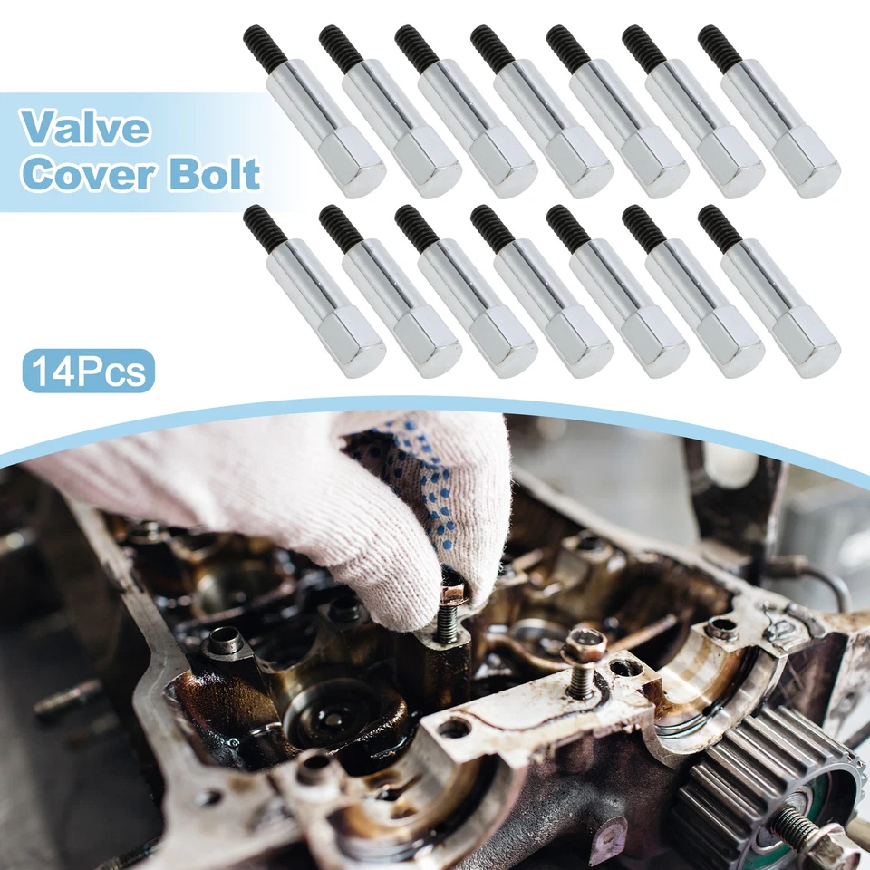 Cubierta de válvula perno cabeza hexagonal para Jeep CJ5 1965-1983 para motor 304 360 390 401 Foto 2 de 4