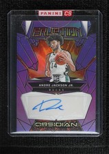 2023 Panini Obsidian Electric Etch Purple Flood 24/49 Andre Jackson Jr Auto 2y0