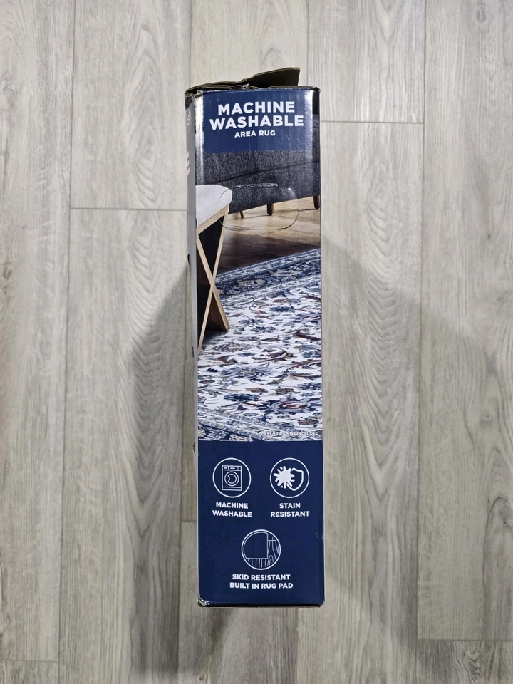 Wyatt & Ash WASHABLE  Indoor Area Rug, Estella 5ft 3in x 7ft 5in - Image 4 of 4