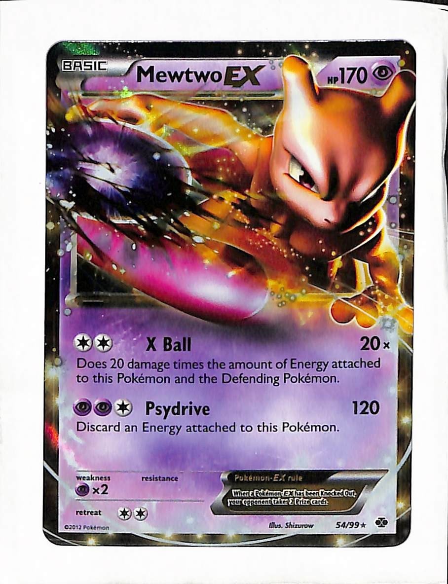 Pokemon BW Next Destinies Mewtwo EX - NM #54/99