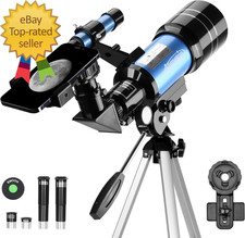 70/300 Portable Telescopes with Tabletop Tripod 2 Eyepieces for Kids  Astronomy