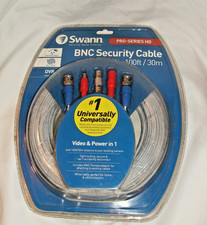 Swann Pro-Series HD BNC Security Cable Power DVR Security Camera 100ft/30m