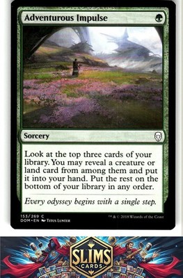 Magic the Gathering MTG Dominaria Adventurous Impulse #153 Buy 2 Get 1