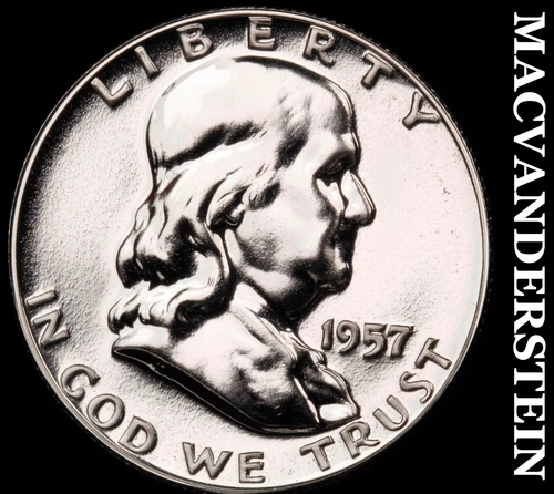1957 Franklin Half Dollar - Choice Gem Proof  Lustrous  #G9650