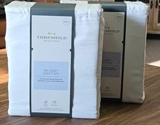 2 SETS! Threshold Sheets 500 Thread Count Cotton Blend 4PC Set TWIN SHEETS (SH4)