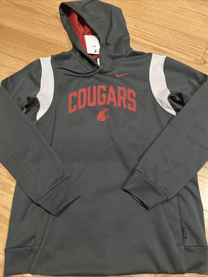 Nike NCAA Washington State Cougars Team Issue Jacket Sz L NWT Rare Hoodie Men