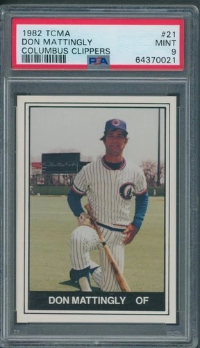 1982 TCMA Columbus Clippers #21 Don Mattingly PSA MINT 9 *0021