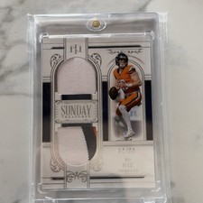 Panini 2025 National Treasures Sunday Treasures Bo Nix #ST-BNX 50/99 Broncos NFL