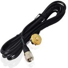 NMO Antenna Mount 3/8" to 3/4" Hole W/13ft RG58U Coaxial Cable to PL259