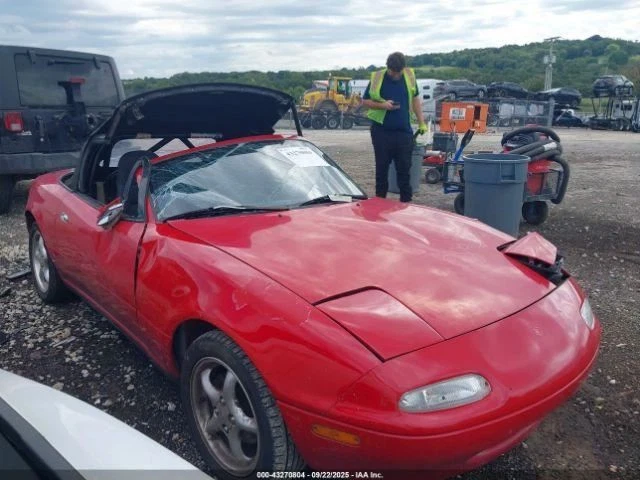 90-95 Mazda MX-5 Miata NA Driver Left Front Door Window Glass Foto 3 de 4