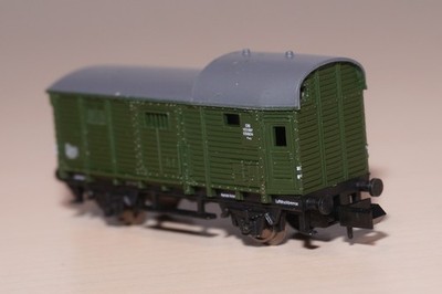 SK18/12+13] Arnold Rapido N 4490 Baureihe Pwg DB grüner Güterzugbegleitwagen