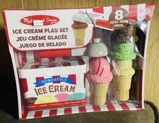 Melissa  Doug Scoop  Stack Ice Cream Cone Play Set 4087 Magnetic Wooden NEW